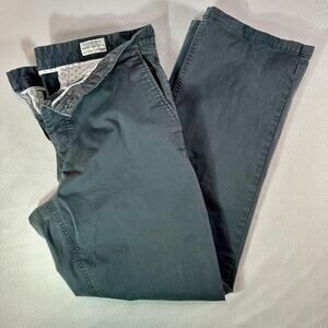 7Diamonds Pants Mens 34x30 Gray Straight Fit Stretch Casual Chino Cotton Blend
